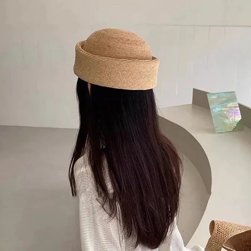 Women's Fashion Papyrus Beret Hat - Breathable Summer Sun Cap