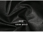 Nerazzurri Women's Faux Leather Jacket with Rivets & Hollow Out Detail