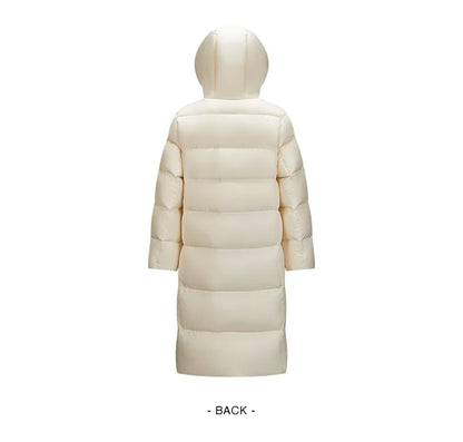 Semir Down Jacket Women Long Length Waterproof Coat 2026 Fashion Winter New Loose Hooded Coat Simple Down Jacket Woman