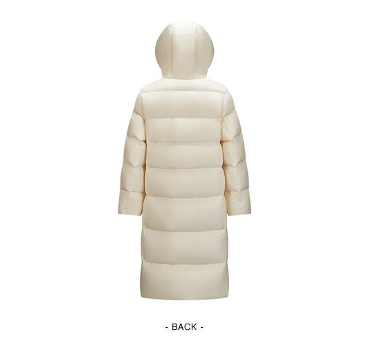 Semir Down Jacket Women Long Length Waterproof Coat 2026 Fashion Winter New Loose Hooded Coat Simple Down Jacket Woman