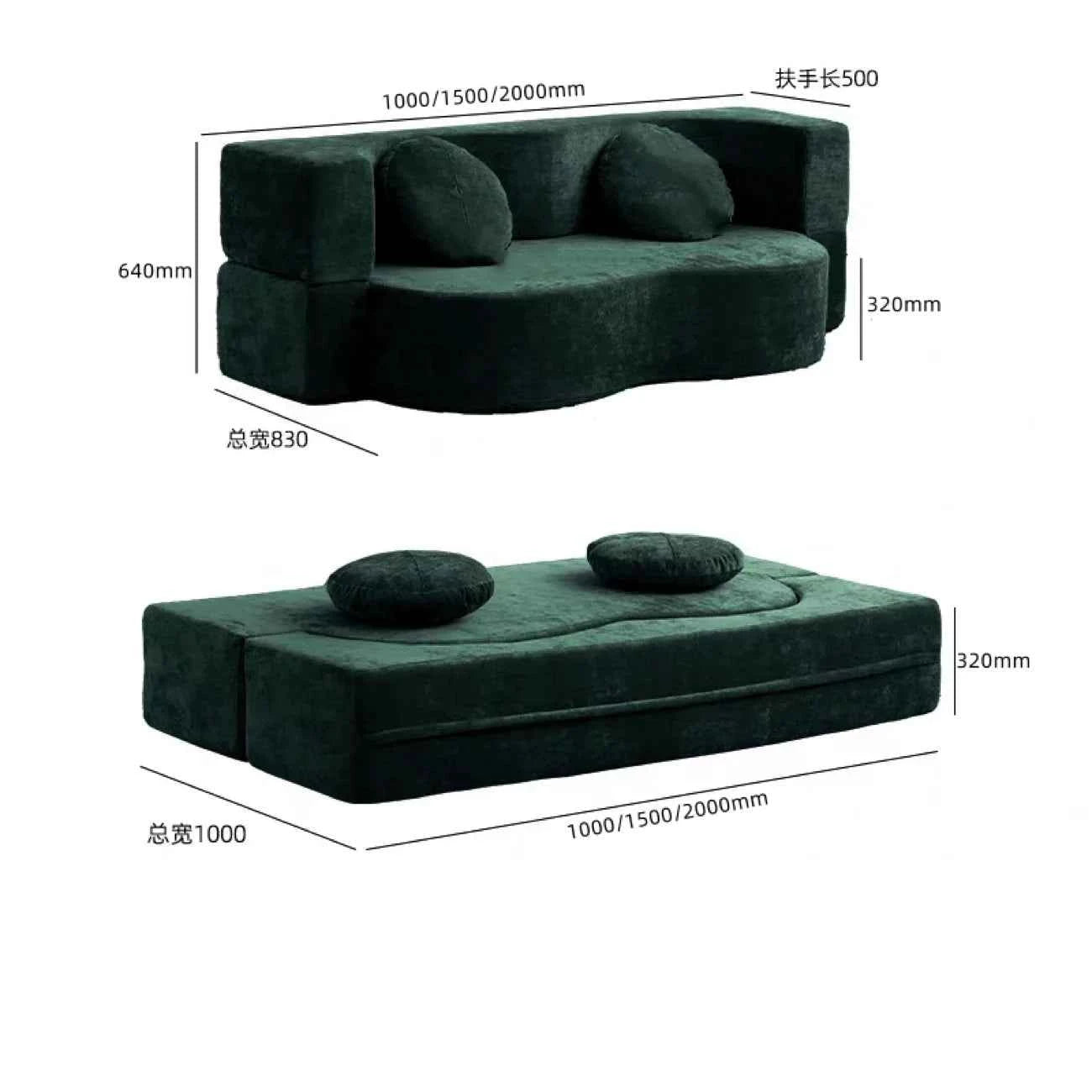 Living Room Sofas Vacuum Compression Sofa Pure Sponge Single Multifunctional Foldable Special Shaped Sofa Bed Furniture