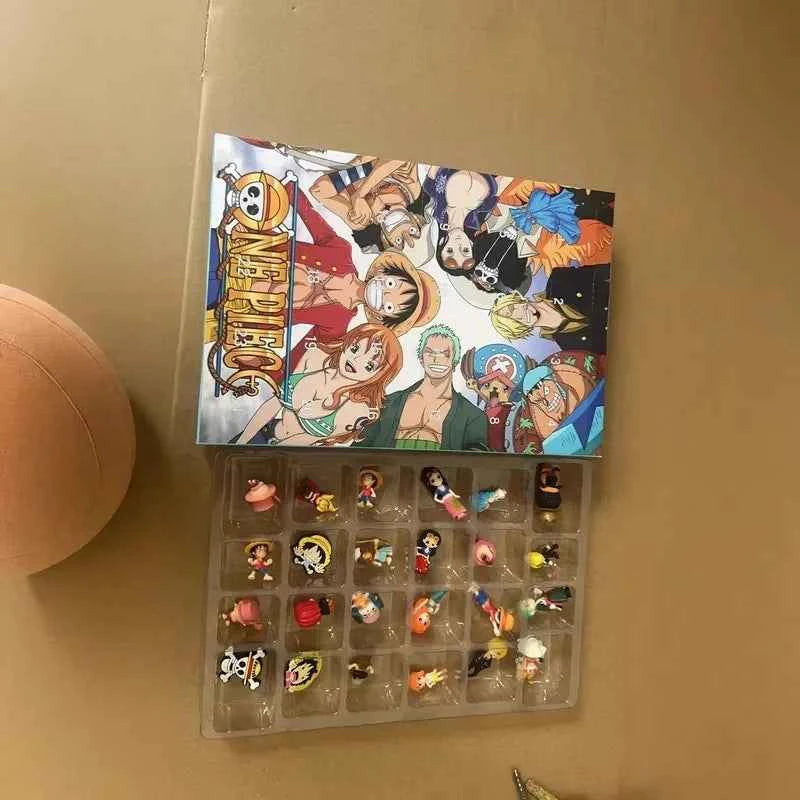 2025 ONE PIECE Christmas Advent Calendar Day Fun 24 Days Halloween Countdown Blind Box  Anime Christmas Collection Toy Gifts