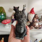 1pc Halloween Magic Black Dragon Snake Griffin Unicorn Mysterious Witches Statue Home Decor Figurine Christmas Desk Ornaments