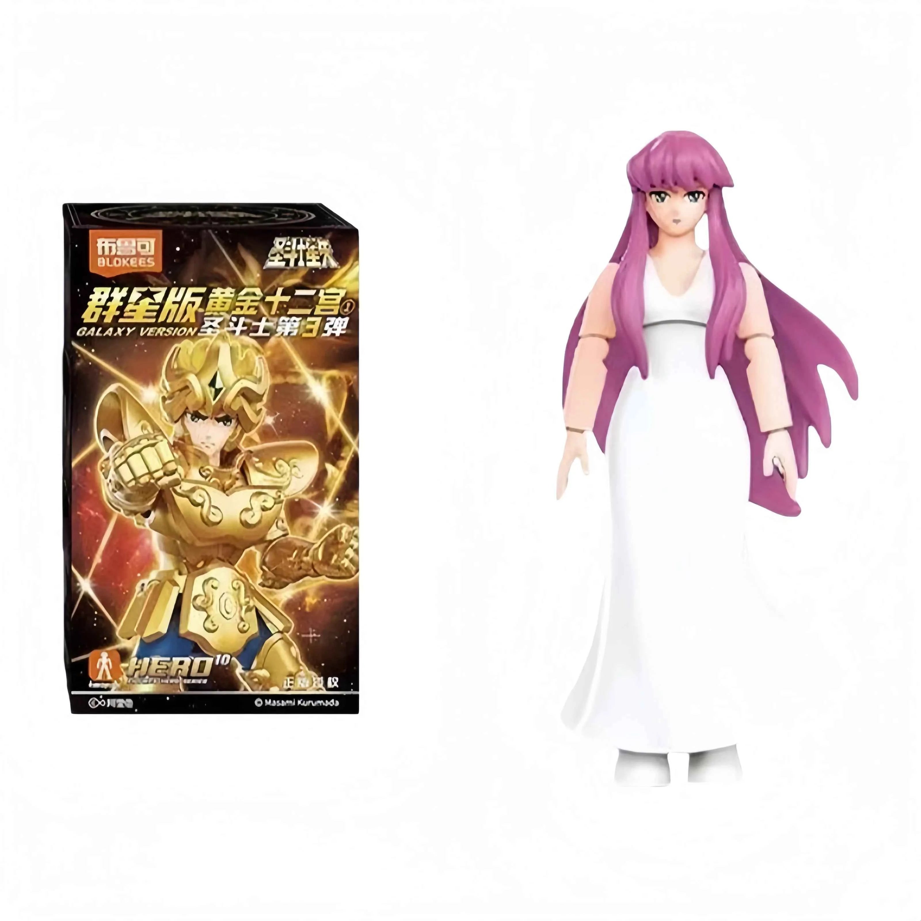 New 100% Original Blokees Saint Seiya Galaxy Version Vol.3 Anime Action Figure Model Toy Birthday Christmas Gift