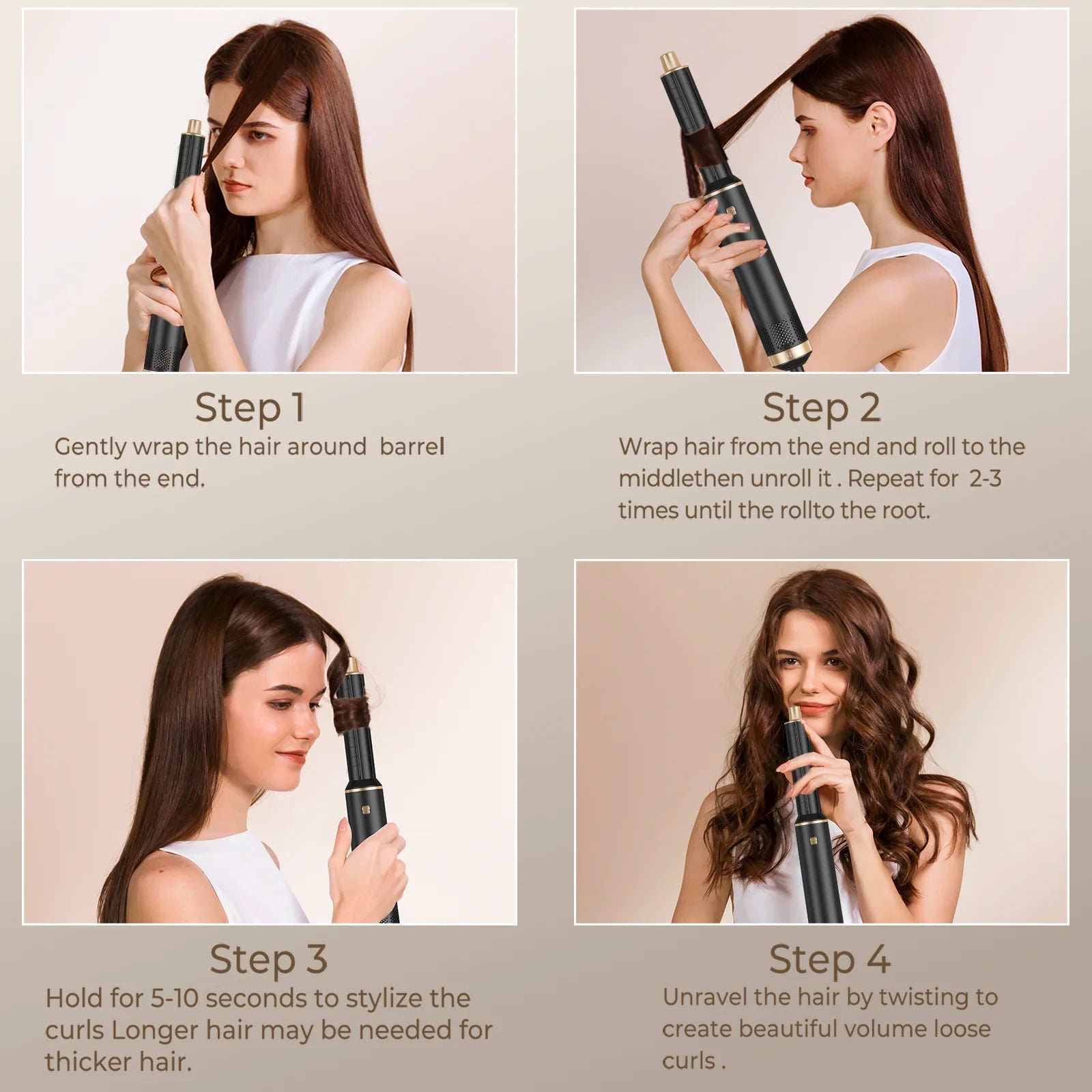 Hair Dryer 5 in 1 Electric Comb Negative Ion Straightener Comb Curling Iron Detachable Multifunctional Heating Brush Hair Dryer SS69