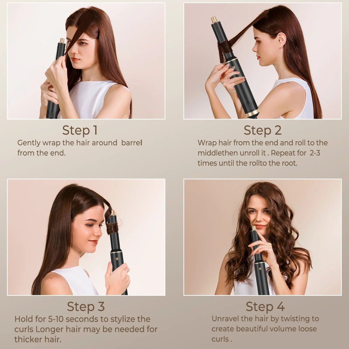 Hair Dryer 5 in 1 Electric Comb Negative Ion Straightener Comb Curling Iron Detachable Multifunctional Heating Brush Hair Dryer SS69