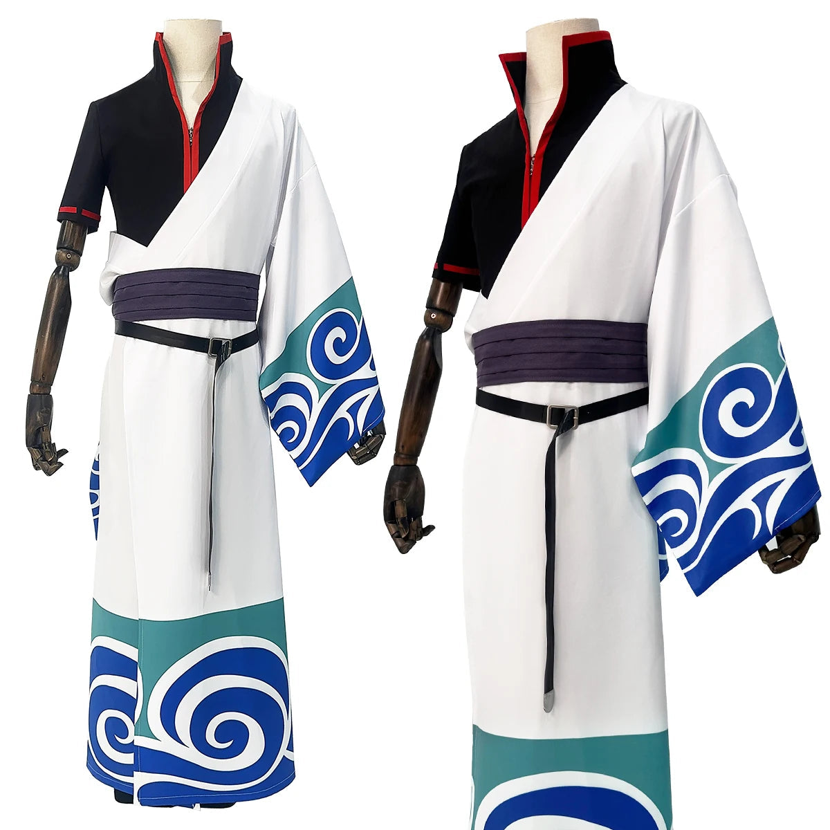 HOLOUN Gintama Anime Sakata Gintoki Cosplay Costume Wig Kimono Top Pants Cos Convention Halloween Christmas Gift SS69