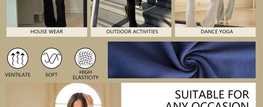 Women's Yoga Two-Piece Set Long-Sleeve Wide-Leg Activewear Set Casual Home Yoga Set Coordinated Set