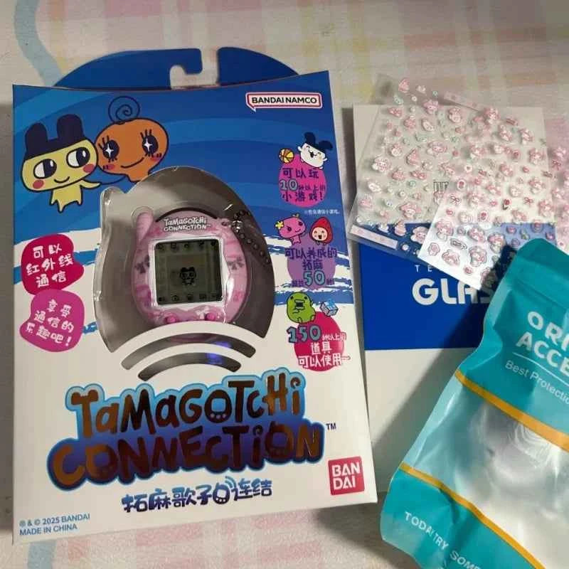 Bandai Tamagotchi Connection V3 Electronic Pet (Linked Ver.) - Elegant Bow/Blue Bubble New