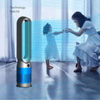 42 Inch 220V Bladeless Fan Dual-Purpose Cooling And Heating Home Silent Heater Quick Air Circulation And Purification Tower