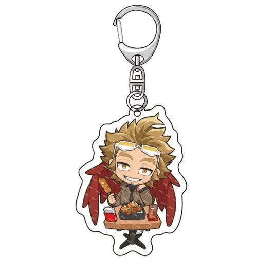 Fashion Anime College Keychain Cartoon Character Double Sided Acrylic Key Chain Fans Collection Jewlry Gift SS69