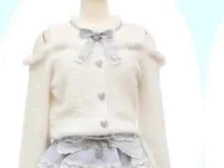Liz Sweater Japanese Mass Production Autumn and Winter Woolen Off Shoulder Lace Slim Short Sweater Soft Furry Knitted Pullover