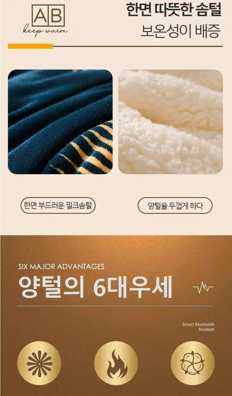 Winter Bedding Thick Quilt Blanket Thickened Warm Flannel Fleece Comforter for Cold Nights Set Bed Duvets Quilts the Blankets