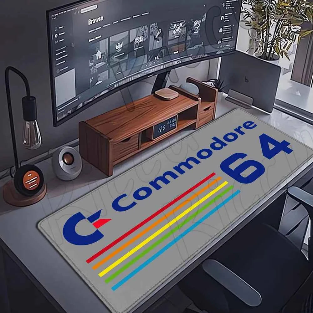 Keyboard Mouse Pad Commodore 64 Mousepad Xxl Non-slip Lockedge Minimalism Office PC Accessories XL Gaming Large Desk Cabinet Pad