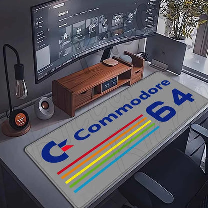 Keyboard Mouse Pad Commodore 64 Mousepad Xxl Non-slip Lockedge Minimalism Office PC Accessories XL Gaming Large Desk Cabinet Pad