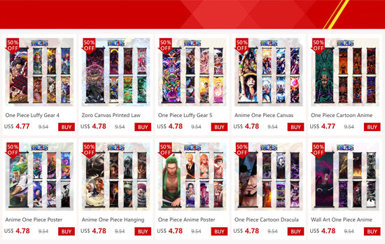 ONE PIECE Hanging Painting Japanese Anime Home Decor Wall Art Luffy Scrolls Pictures Passion Straw Hat Pirates Warm Blood Comics SS69