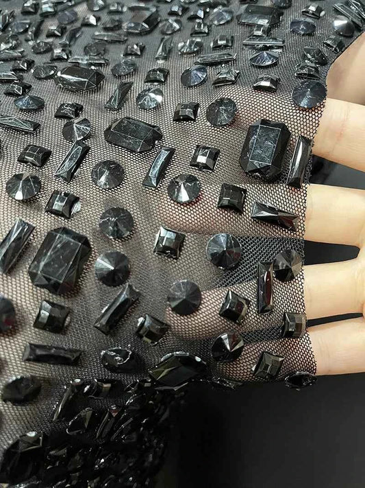 Elegant Luxury Crystal Party Dress Birthday Celebration Dress Bride Diamond Long Prom Dress Mother Formal Grand Party Dress