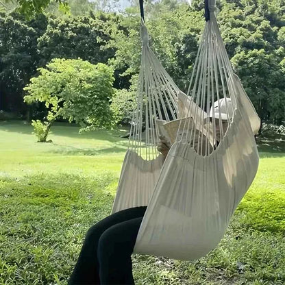 Portable Fabric Hammock Chair with Anti-Tip Design - Includes Storage Bag for Patio, Garden, Dorm & Outdoor Relaxation