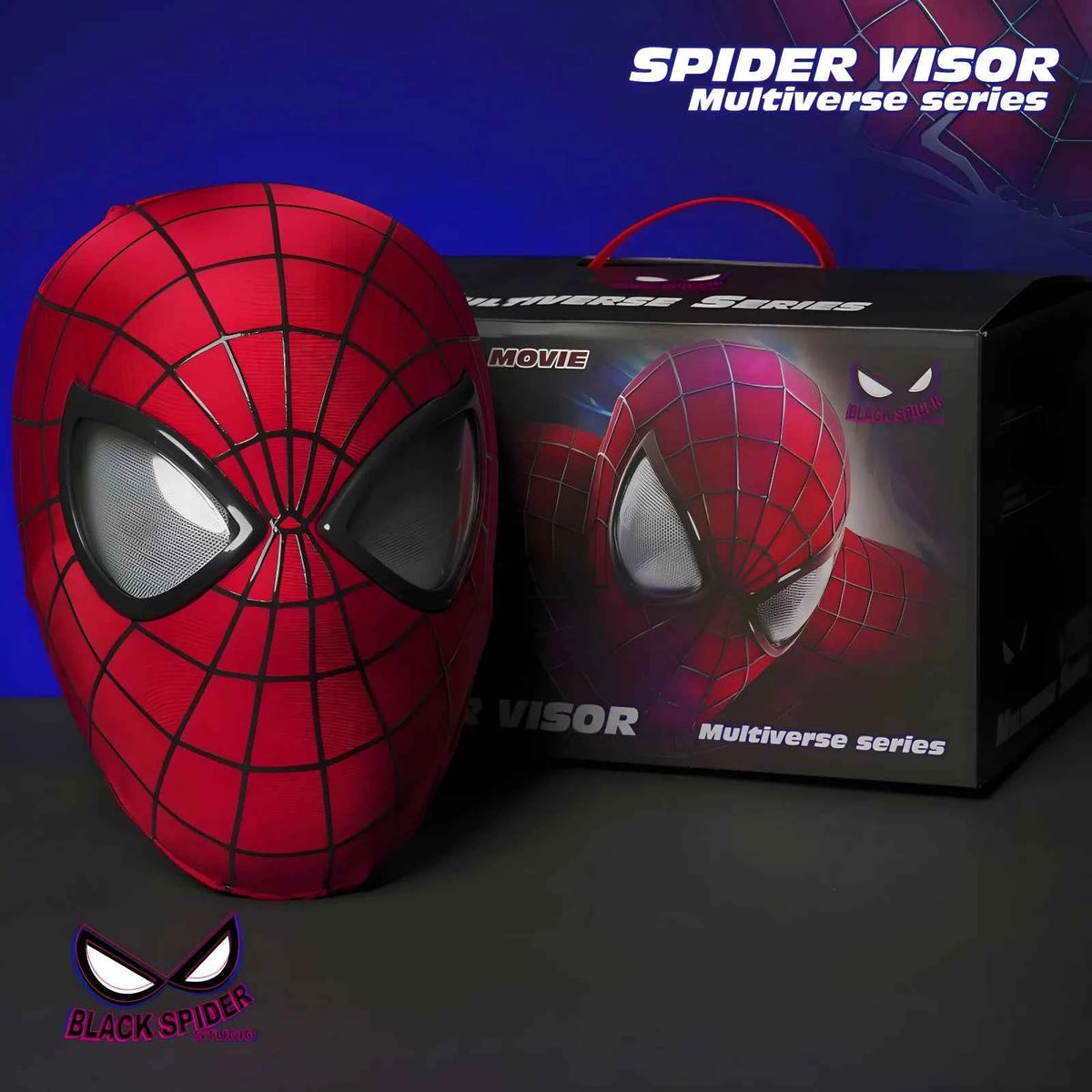 SpiderMan Superhero Launcher Spiderman mask Halloween Cosplay Spider-Man Launcher Suction Cup Ejection Christmas Birthday Gift