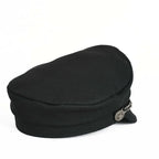 2025 New Navy Peaked Sailor Cap Men Women Summer Beret Hat Male Canvas Grey Eagle Belt Locomotive German Captain Casque