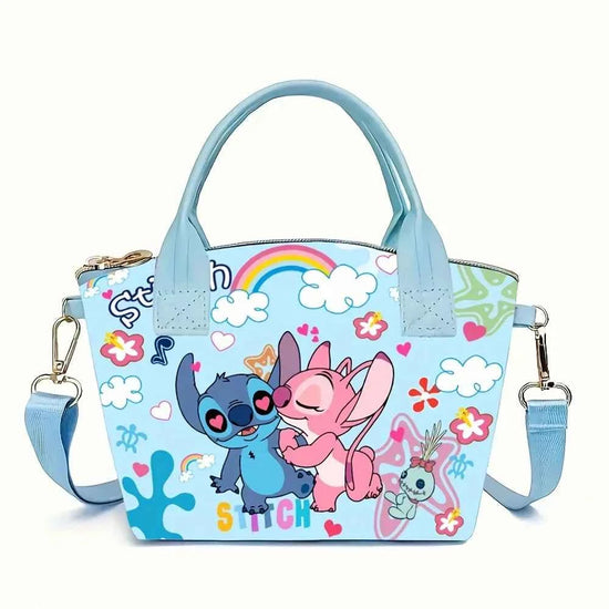 Disney Stitch New Women's Shoulder Bags Cute Kid's Handbag Large Capacity Cartoon Crossbody Bag For Girls