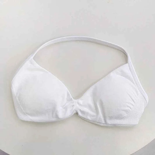 Women's High-Support Lace-Up Sports Bra - Thin-Strap Camisole, Seamless, Tight-Fit for Push-Up Training & Yoga, Gym Top