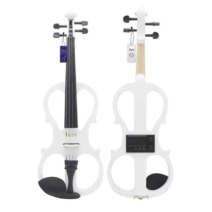 IRIN 4/4 Electric Violin Maple Body Silent Violin With Bow Case Headphone Cable Violin Shoulder Rest Aluminium Alloy Accessories