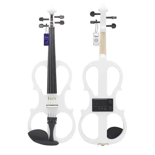 IRIN 4/4 Electric Violin Maple Body Silent Violin With Bow Case Headphone Cable Violin Shoulder Rest Aluminium Alloy Accessories