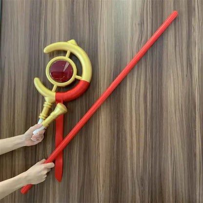 1:1 Magic Wand Beyond Journey's End Cosplay Knife Greatsword Role Playing Weapons Model Safety PU Rubber Gift Toy