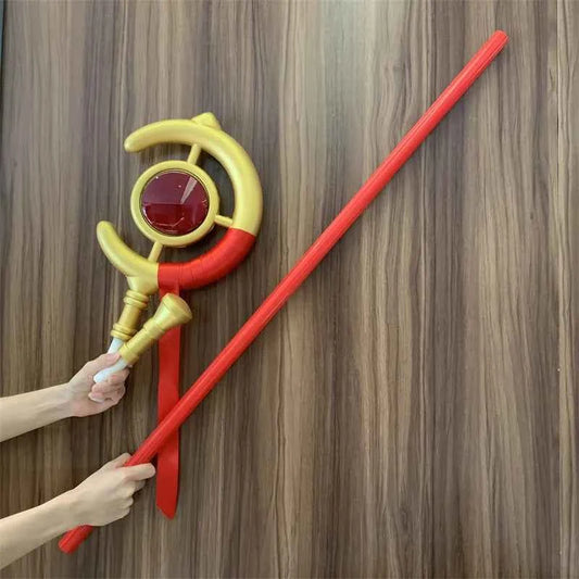 1:1 Magic Wand Beyond Journey's End Cosplay Knife Greatsword Role Playing Weapons Model Safety PU Rubber Gift Toy