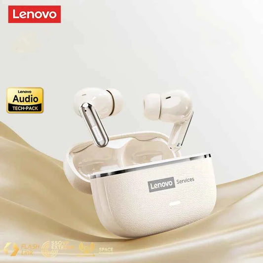 Lenovo LE208 TWS Bluetooth 6.0 Wireless Leather Earphones Stereo ENC Noise Cancelling Headphone 38ms Low Latency Gaming Headset