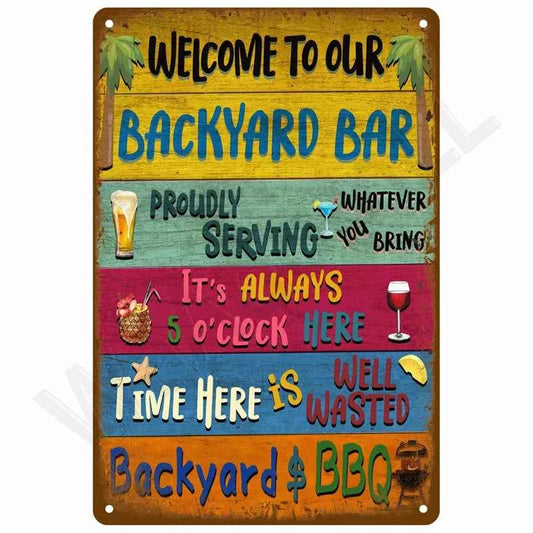 Vintage Tin Sign Home Decor Items Wall Decor Art Wall Mural Room Decoration Items Decor Men Retro Metal Sign Plate Bar Posters