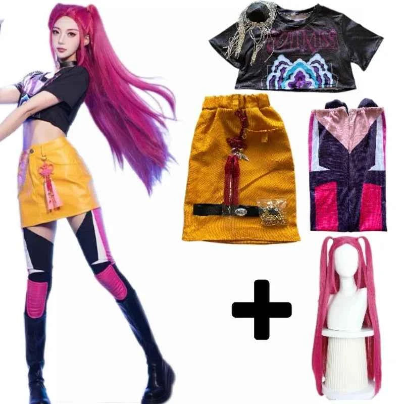 Mira Rumi Cosplay Costume Fashion Sexy Uniform Girl Group Suit Women Halloween Party Roleplay Clothing