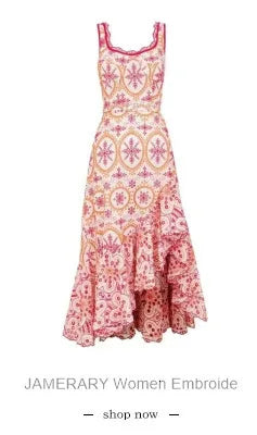 JAMERARY Fashion Floral Print Long Sleeve Maxi Dress For Women Summer Autumn Clothes Layers Ruffles Cake Dresses Evening SS69