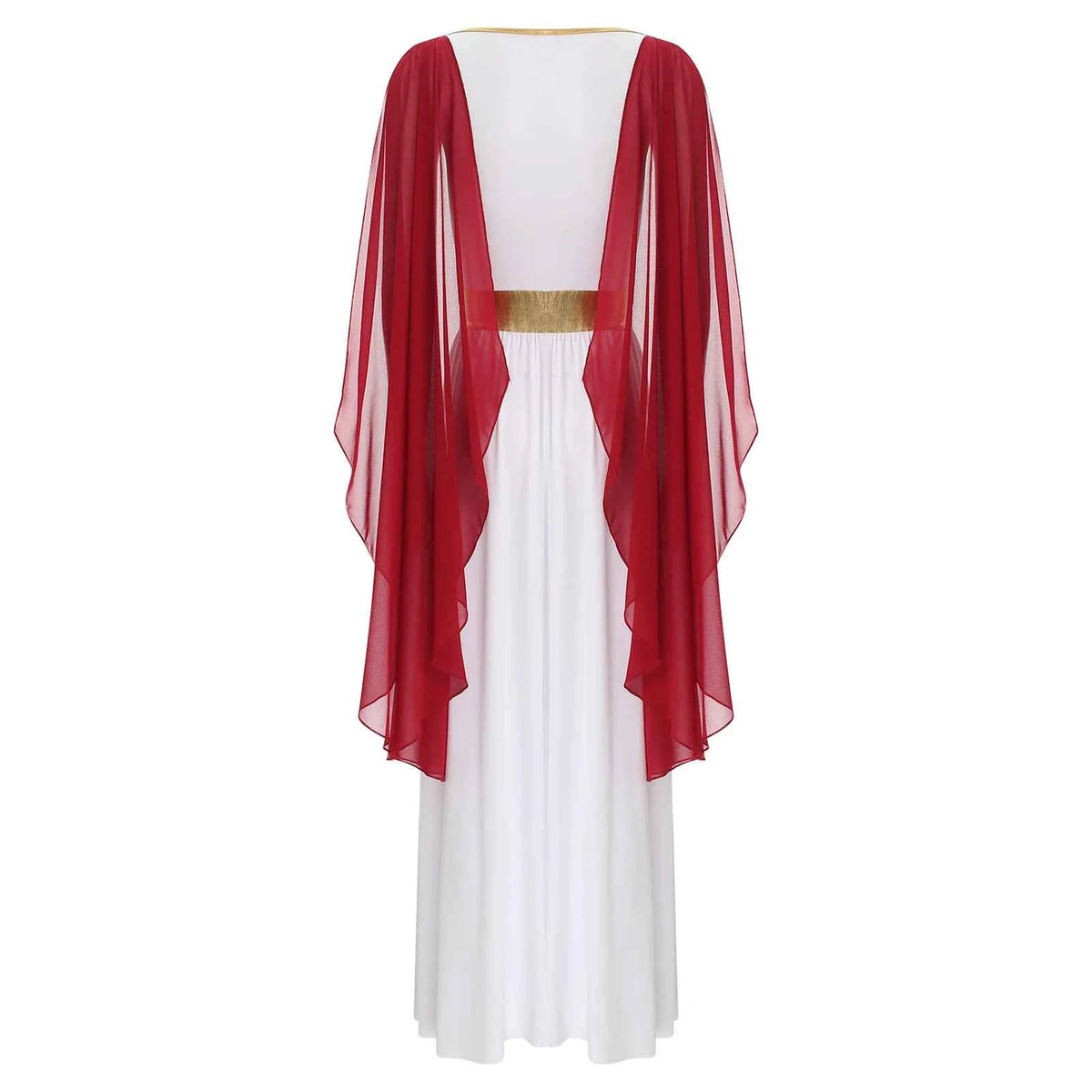 Womens Ancient Greek Princess Dress Goddesses Toga Costume for Halloween Carnival Party Deity Queen Cosplay Chiffon Robe Gown