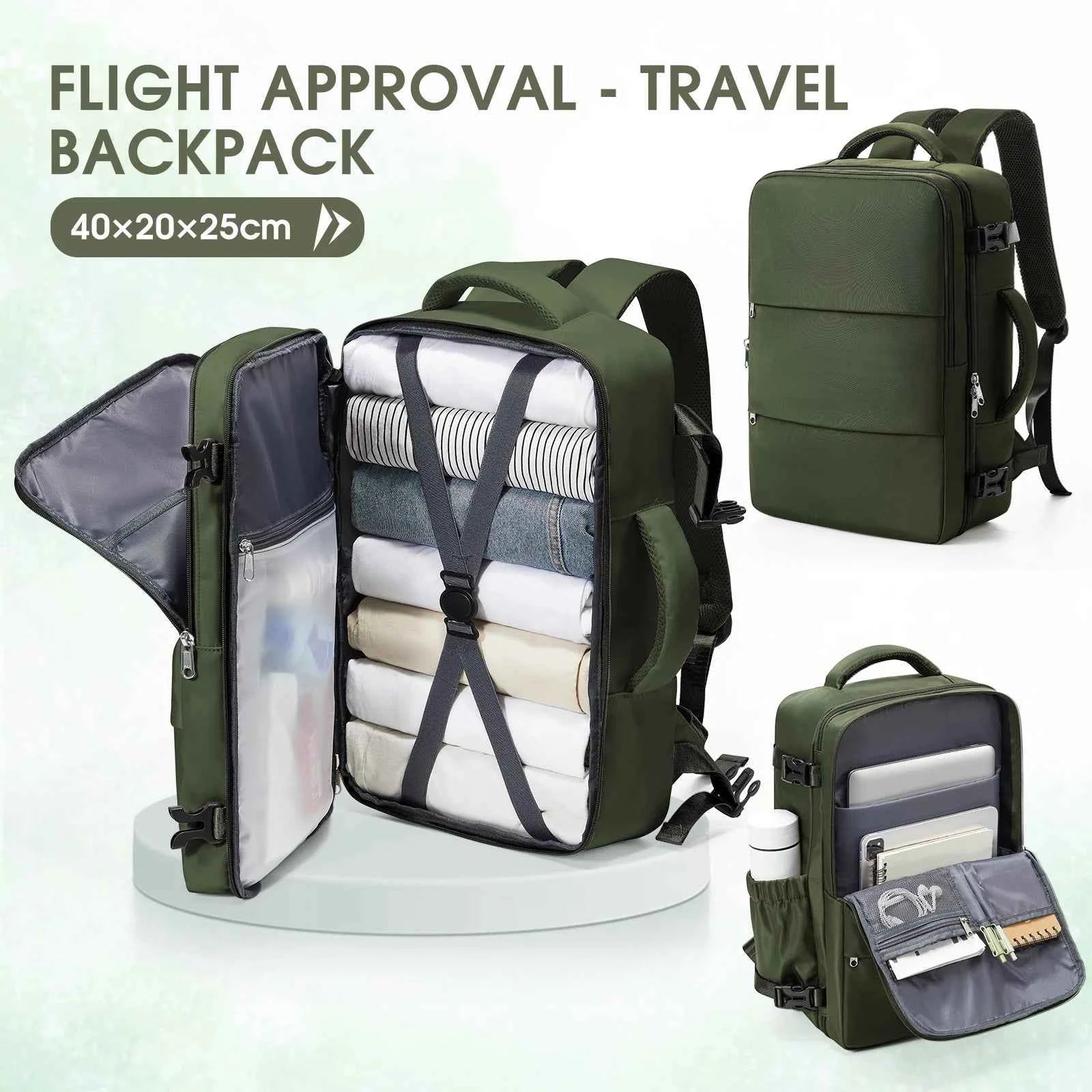 Notebook Backpack Travel 40x30x20 Ryanair Laptop Bag Men Women Business Waterproof Cabin Bag Carry ons Backpack School Bag