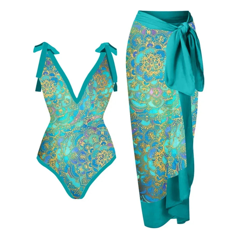 2023 New Arrival Push Up Women Bikini Set Floral Printed Ruffle Bikinis Strappy Bandage Swimwear Brazilian Biquini Bathing Suit SS69 24.69 HX3020G3 / M