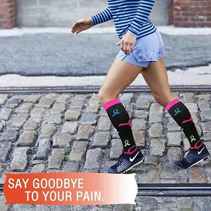 Compression Socks Varicose Veins Blood Circulation Pregnancy 20-30mmhg Nurse Socks Men Women Marathon Golf Cycling Sports Socks