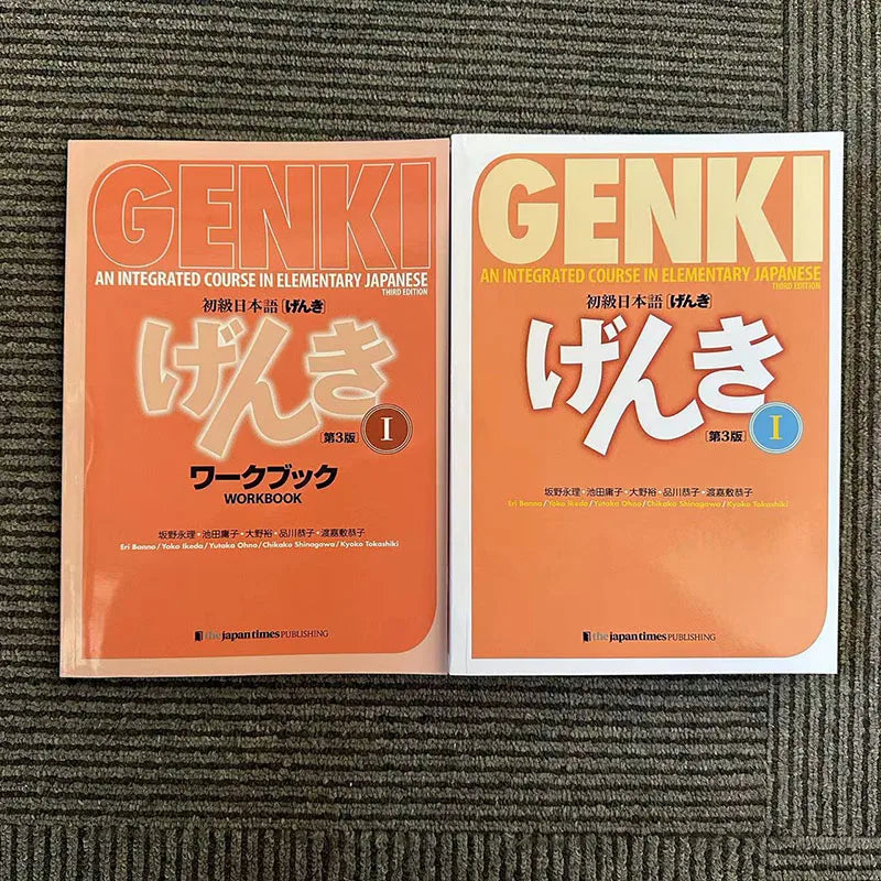 Genki 3rd Edition learn japanese Textbook workbook answer An Integrated Course In Elementary Japanese and english Learning Book SS69