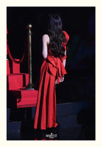 Jennie Stage Red Dress Cosplay Costume for Women
