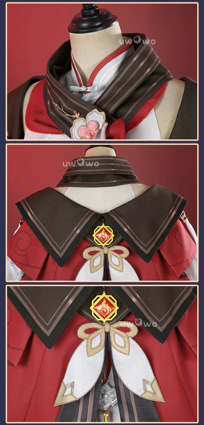 UWOWO Hutao Cosplay Collab Series: Game Genshin impact Hutao Cherries Snow Laden outfit Lantern Rite Cosplay Costume