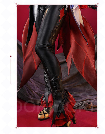 Genshin Impact Arlecchino Cosplay Costume Set with Wig - Polyester - S-2XL