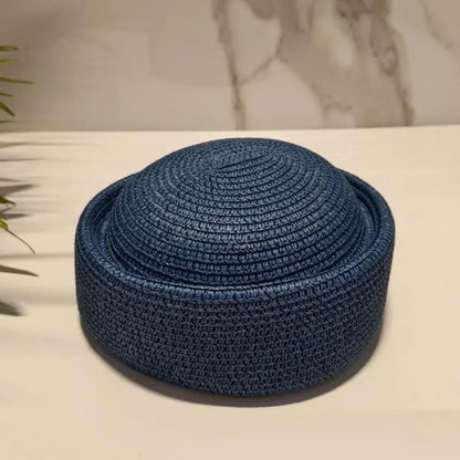 Fashion Mesh Hollow Breathable Summer Pillbox Beret Hat Women Colorful Outdoor Hard Pink Elegant Sun Cap Wholesale Taqiyah Kufi
