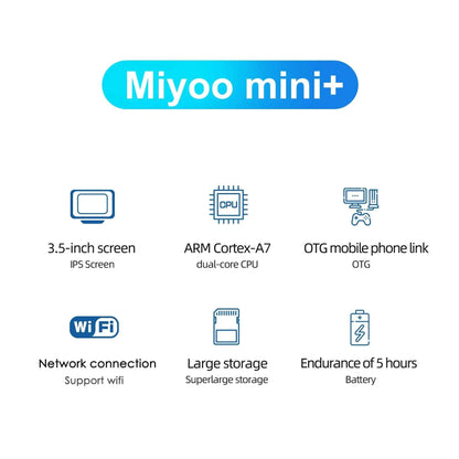 MIYOO Mini Plus Portable Retro Handheld Game Console V2 Mini+ IPS Screen Classic Video Game Console Linux System Children's Gift