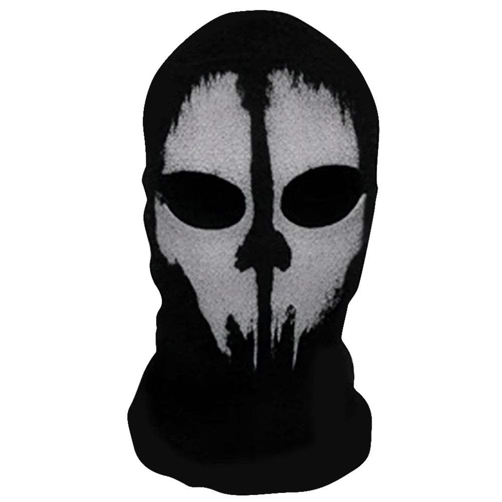 Ghost Skull Balaclava Full Face Mask for Cosplay & Cycling
