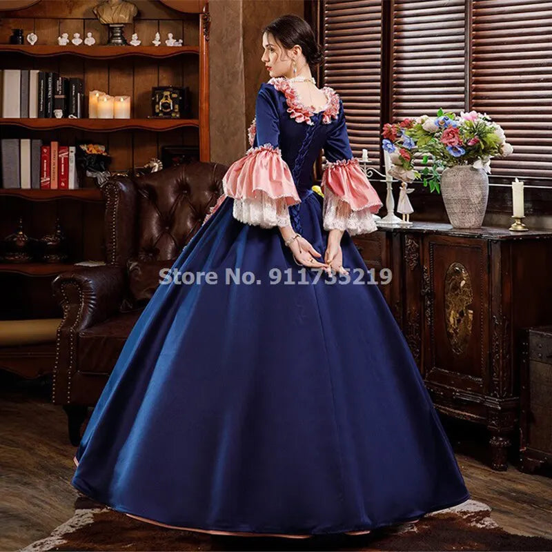 Victorian Masquerade Dresses for Women, Renaissance Dress, 18th Century, Baroque Rococo Marie Antoinette, Historical Clothing SS69