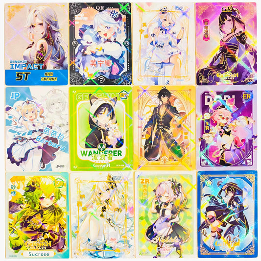 New Genshin Impact Collecting Cards Gift Box Set Cards Anime Game Peripherals Cards Rare Card Gifts For Fans And Collectors