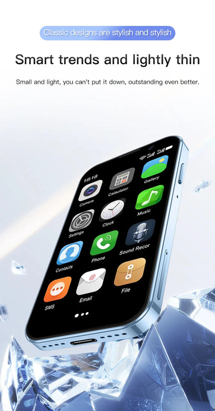 SERVO 16SE Mini Smartphone 16GB ROM Android 9.0 Wifi Dual SIM Standby Play Store 3G WCDMA 3.0