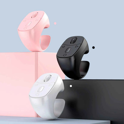 Bluetooth-Compatible 5.3 Fingertip Ring Remote Control Finger Ring Mouse Scrolling Ring Wireless Camera Shutter Selfie Button