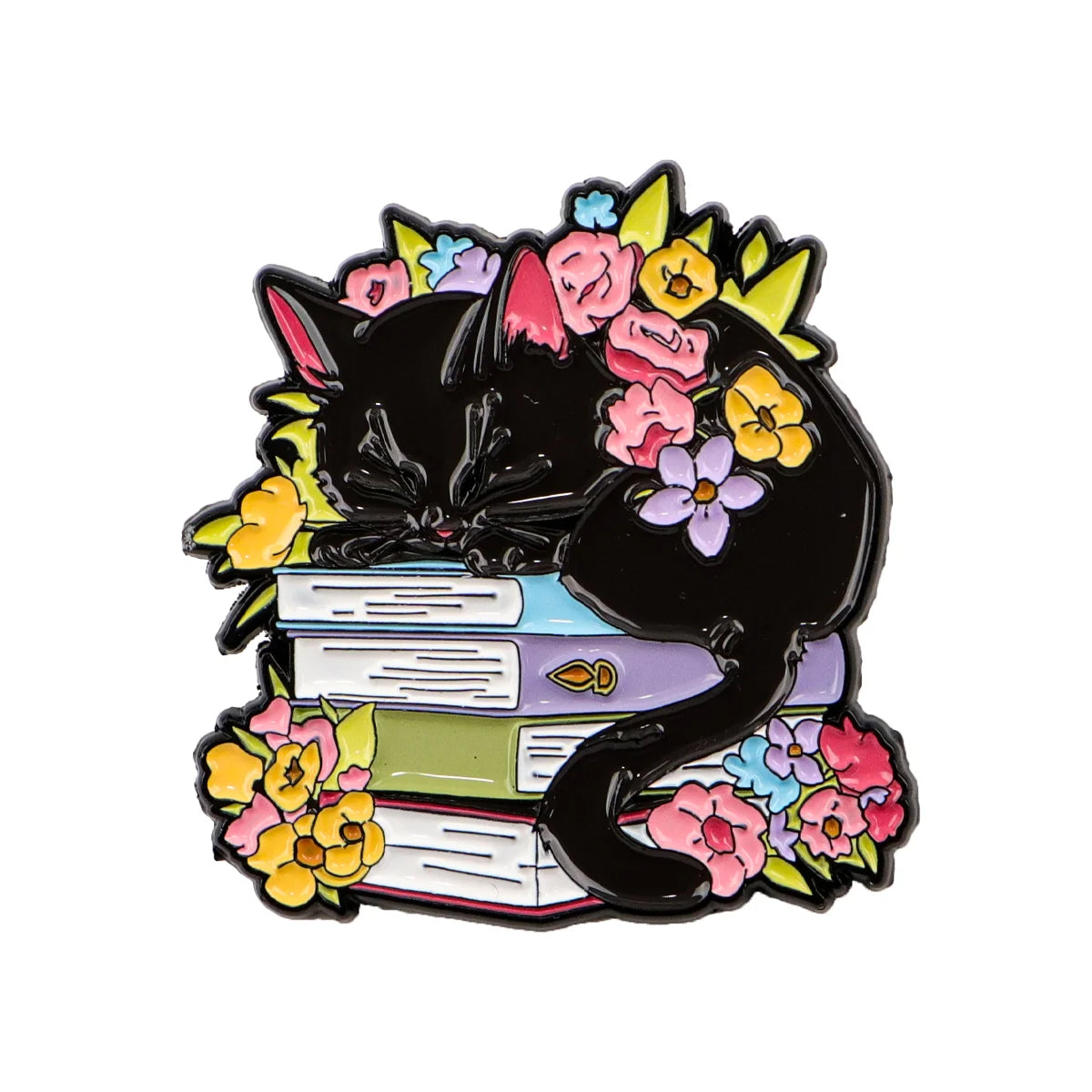 Cute Black Cat Enamel Pin Animal Brooch Pines Lapel Pins Badge on Backpack Clothing Accessories Witch Jewelry Halloween Gifts